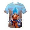 2026 Модная Новая Футболка с 3D-печатью Персонажей Dragon Ball для Фитнеса, Спорта, Аниме-выставки, с Коротким Рукавом