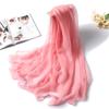 13 Color New Solid Color Versatile Soft Yarn Imitation Silk Scarf Women'S Sunscreen Shawl Imitation Beach Scarf Four Seasons