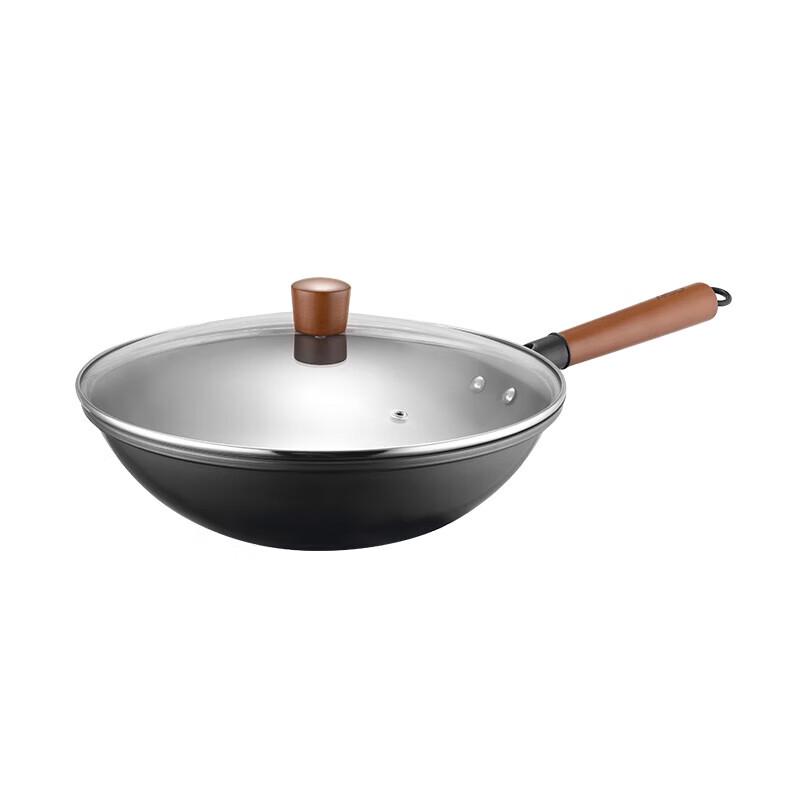 ASD CF32H9Z 32см Тонкий Железный Вок для Жарки
