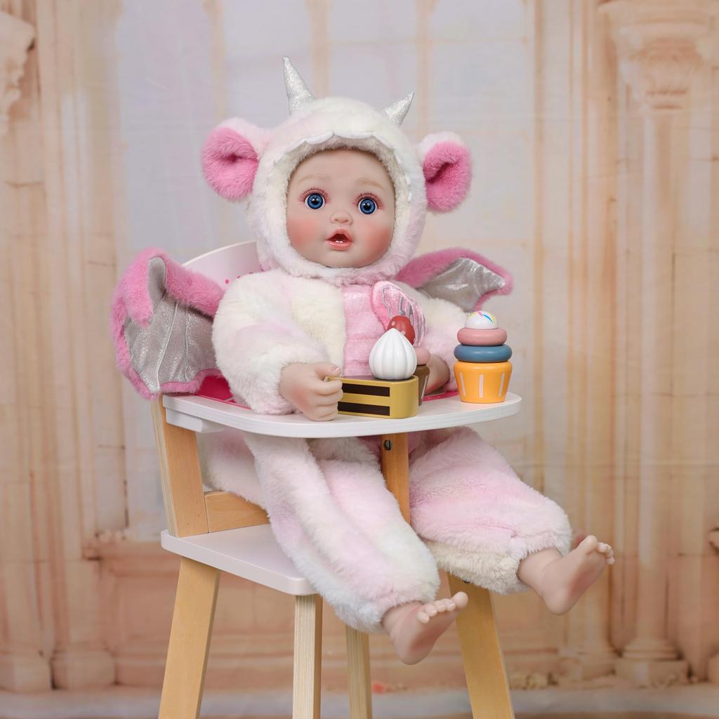 Cloveray Reborn Ручная работа Реалистичная кукла-младенец с тканью-драконом, виниловые руки и магнитный, Подарок на день рождения, Кукла 18 дюймов, Кукла, Одежда, Тело, Ноги,