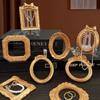 Ретро Стиль Золотой DIY Рамка-витрина для фото DIY Европейские Ретро Мини Рамки для Фото 3D Рельеф Золотые Свадебные Рамки для Фото Подарки