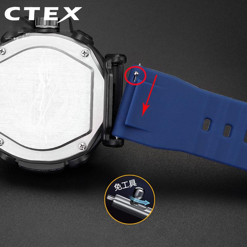 Силиконовый ремешок для часов Casio серии PROTREK PRW-6600/PRW-70YT/50/30 спортивный ремешок 23 24 мм ремешок для часов Мужской водонепроницаемый наручный ремешок