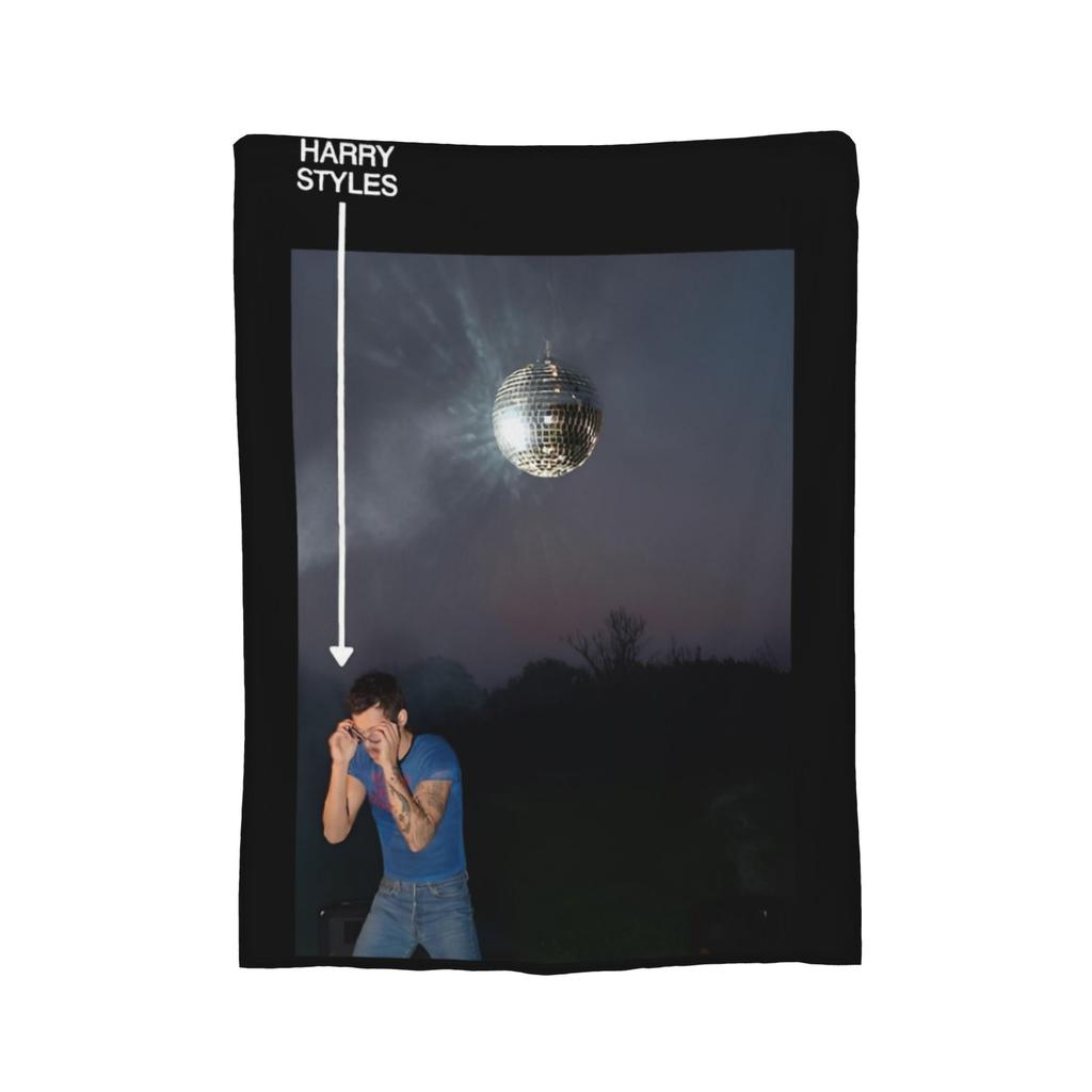 Harrys Styles Kiss All the Time Disco Occasionally Blankets Fleece Printed Aperture Ultra-Soft Throw Blanket Plush Thin Quilt