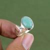 Кольцо с Амазонитом Кольцо из Стерлингового Серебра 925 Пробы Кольцо Ручной Работы Уникальное Кольцо с Драгоценным Камнем Серебряные Украшения Красивое Кольцо Свадебный Подарок Доступно по Размерам Кольца