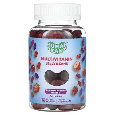 Мультивитаминные желейные бобы, Berry Blast, 120 желейных бобов
