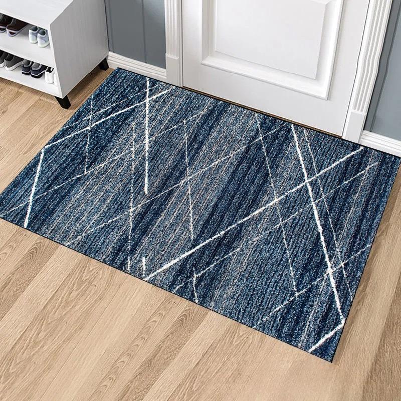 Геометрический абстрактный кухонный коврик, мягкий утолщенный кухонный коврик, водонепроницаемый нескользящий маслостойкий напольный коврик, коврик для бега