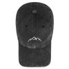 Унисекс Ретро Бейсболка с Утиным Козырьком и Вышивкой в Виде Горной Вершины
