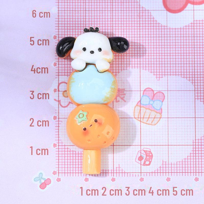 Милая мультяшная заколка для волос из фруктовой смолы для девочек