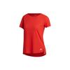 Футболка Aeroready Bonus Sports Training с коротким рукавом, женские топы, красная GP3968
