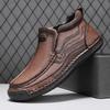 Ботинки ручной работы из натуральной кожи, мужская обувь, удобные ботильоны для мужчин, повседневная обувь, большой размер, рабочая обувь