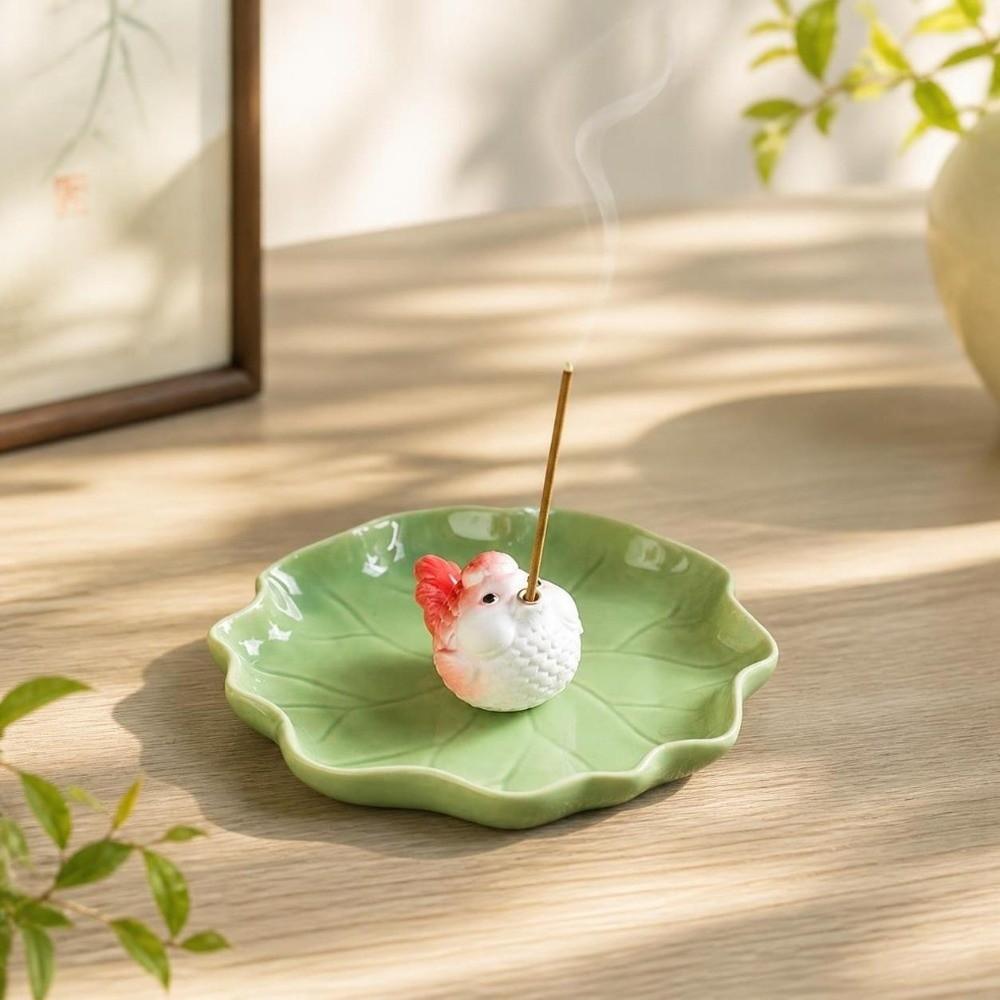 Frog Incense Stick Burner Zen Chinese Style Censer Holder Desk Ornaments Incense Burner Home