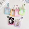 1 Inch Kawaii Cartoon Kpop Photocard Holder Sweet Animal Dessert Student Photocard Cover Case with Lanyard Student Supplies