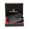 WildHorn Black Leather Wallet for Men