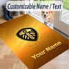 Custom Text Printed Rug Leeds United Non Slip Floor Carpet For Home Room Decor