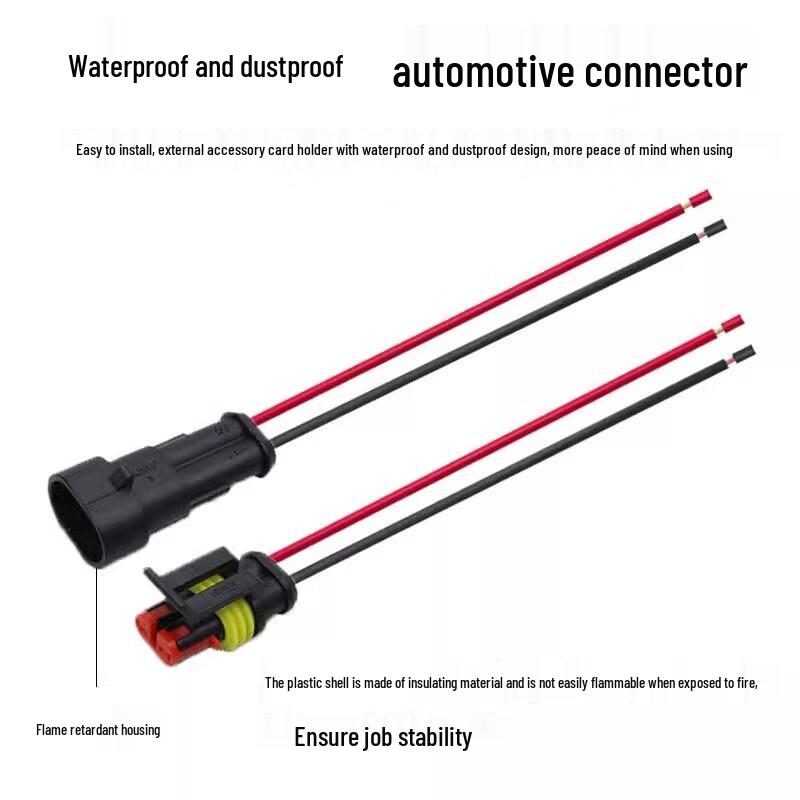 Jintuo Automotive Waterproof AMP 6-Pin Connector Set