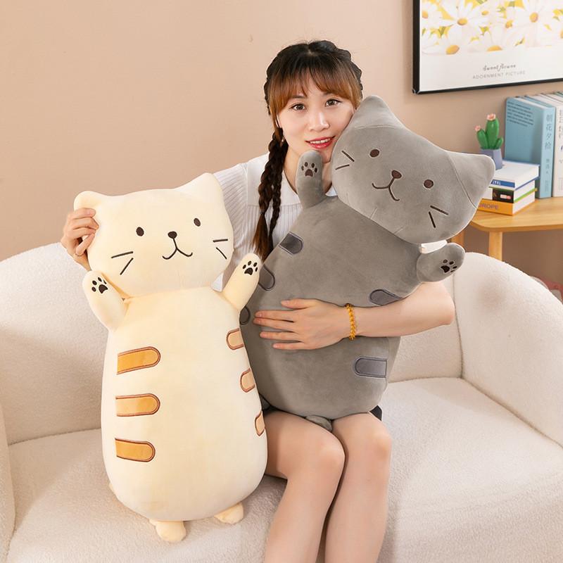 Plush Cat Plush Toy Pillow With Soft Pp Cotton For Comfort And Sleep