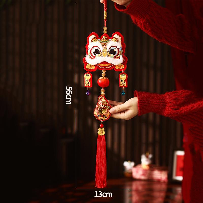 Horse Year Small Pendant Spring Festival Wall Hanging Pendant Home Entrance Door Bell Chinese New Year Decoration Supplies