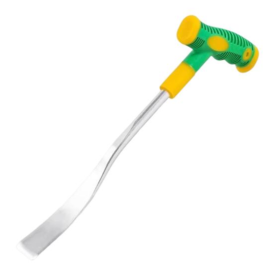 Steel Weed Remover Small Hand Shovel with T Handle Manual Weeding Tool for Digging Prying Garden Dandelion Yard Maintenance