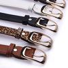 Fashion PU Leather Belts for Women Metal Pin Buckle Ladies Leopard Belt Jeans Pants Waistband