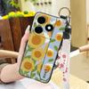Soft Case Protective Phone Case For Infinix Smart8 Pro/Smart8 Plus/X6526/X6525B Kickstand Wristband Flower Anti-knock