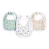 Aden anais essentials Слюнявчик на кнопках Сафари с жирафами Один размер Хлопок 23 x 32 см Можно стирать в машине Подарок на выписку из роддома BBADAEESNC30026 + 3 шт. 100%