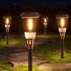 ALFIOT of Bright Solar Lights for Outdoor Warm Color Temperature Light IP65 Path Retro Outdoor Lighting for Flower and Lawns "Set 4" Use,