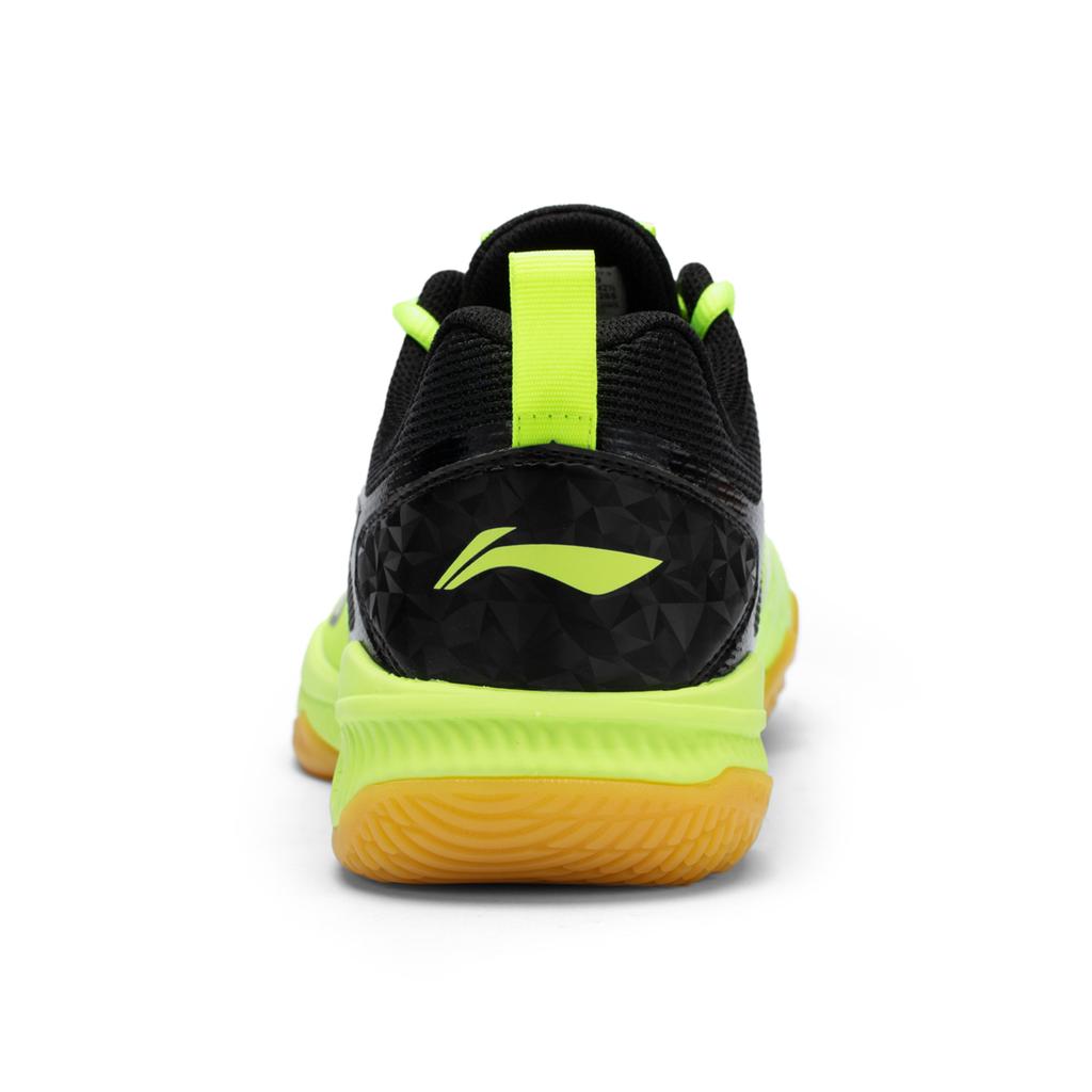 Li Ning Sports Удобные Поддерживающие Амортизирующие Низкие Кроссовки для Бадминтона Унисекс Зеленые Черные AYTV017-3