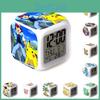 Colorful Led Pikachu Thermometer Alarm Clock For Kids' Room