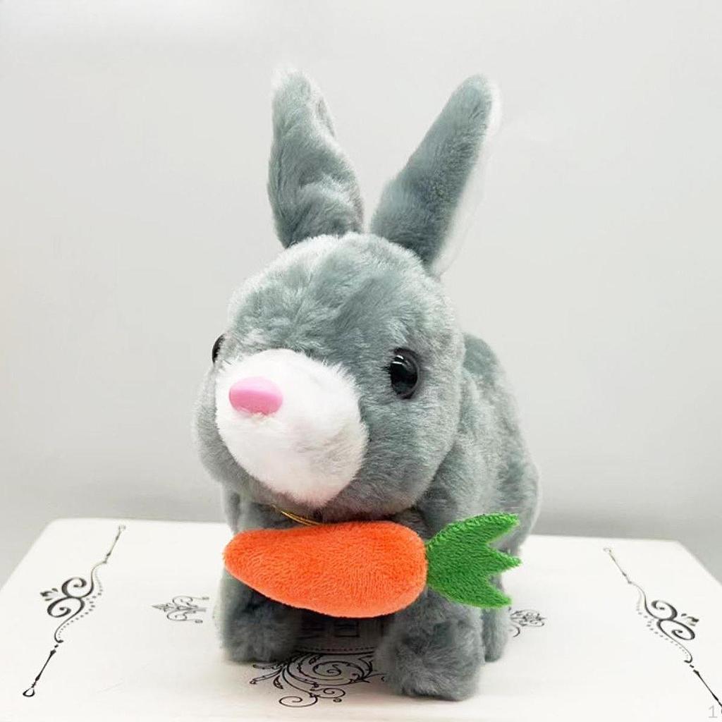 Электрический кролик плюшевая игрушка интерактивный кролик креативные праздничные подарки реалистичная мягкая игрушка