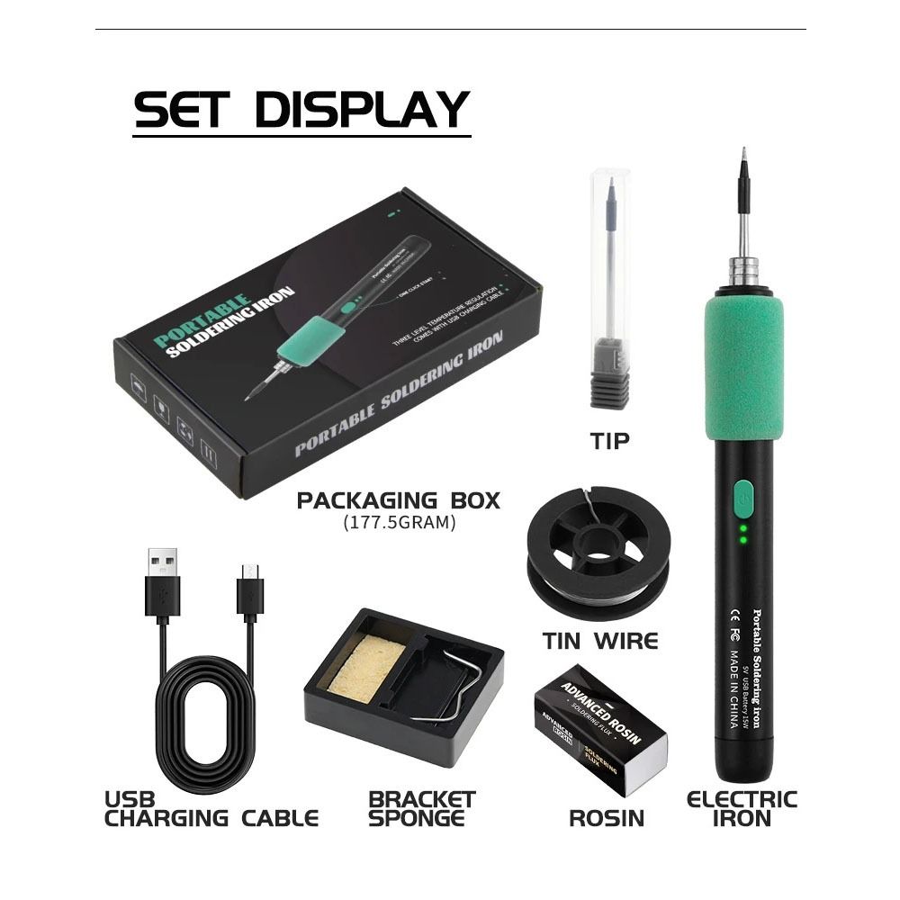 650mAh литиевый аккумулятор паяльник набор USB зарядка электрический паяльник сварка ремонт