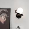Spiral Spherical Lamp At the Head of the Bedroom Bed, Simple and Modern Living Room Background Wall, Hotel Wall Lamp