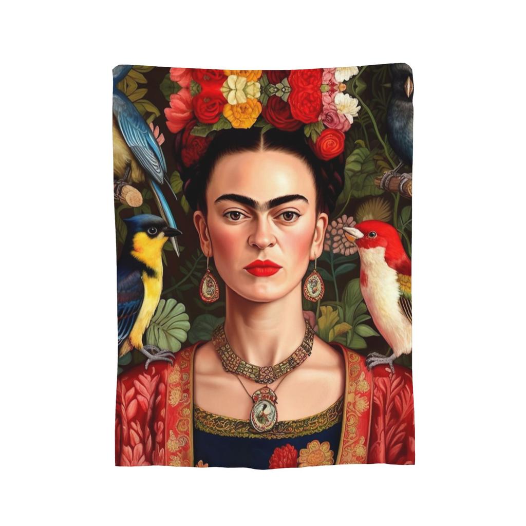 Ф-Фрида К-Кало Флисовый плед Пледы для дивана автомобиля Легкое тонкое одеяло для спальни,