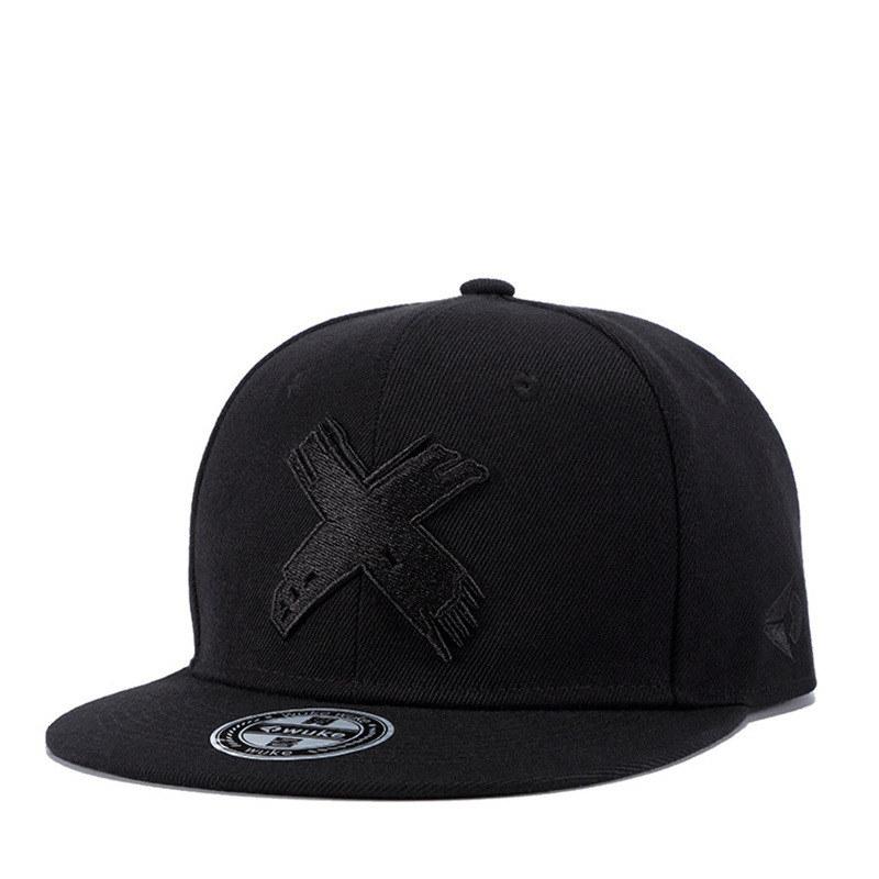 Мужские и женские бейсболки Snapback X вышитые бейсболки с плоскими полями молодежные хип-хоп кепки шляпы GZW