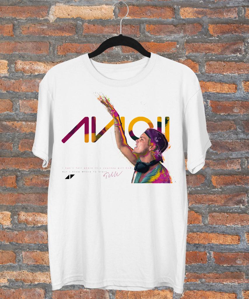 Avicii I Can't Tell Where This Journey Will End Gift for Fan S-5XL T-shirt