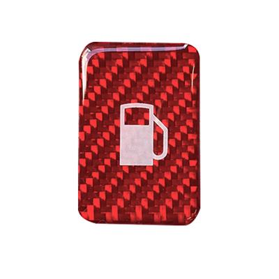 Эмблема открывалки для бензобака HASEPRO Magical Carbon NEO TYPE D красная NFOE-4RED