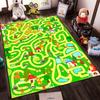 Kids' Carpet with Colorful Animal Maze Design, Educational Play Mat Suitable for use as an anti-slip for living room bedroom sofas