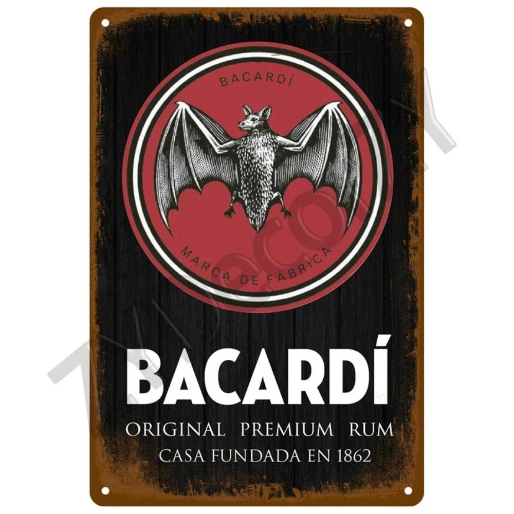 1 шт. Металлическая табличка Пиво: Забавный постер с винтажным брендом рома - Жестяная табличка для привлекательного настенного декора в барах, пабах, клубах