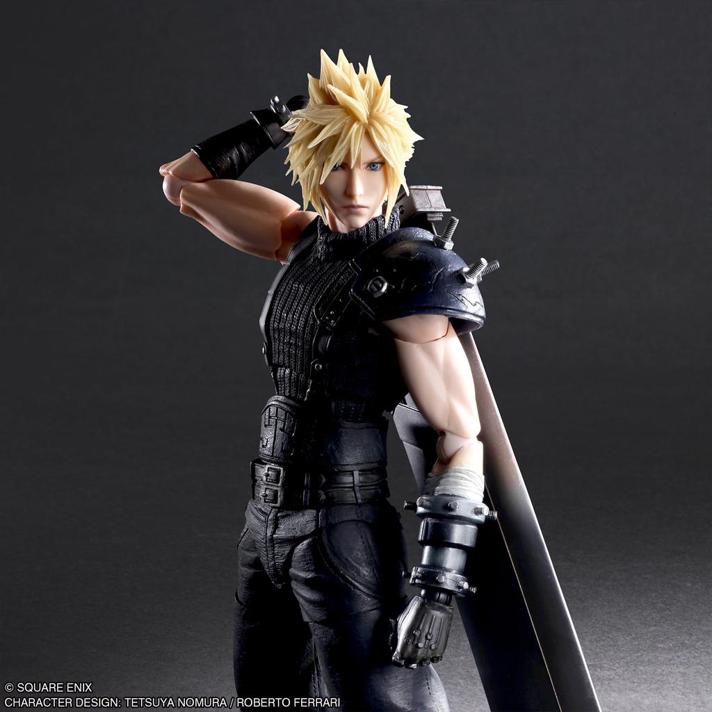 Final Fantasy VII Reverse Play Arts Kai Cloud Strife PVC Painted Movable Figure