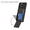 Кошелек-чехол с отделениями для карт для iPhone 16 15 14 13 11 12 Pro Max 13 Mini Чехол-слайдер Бронированный кошелек Держатель для карт Ударопрочные чехлы