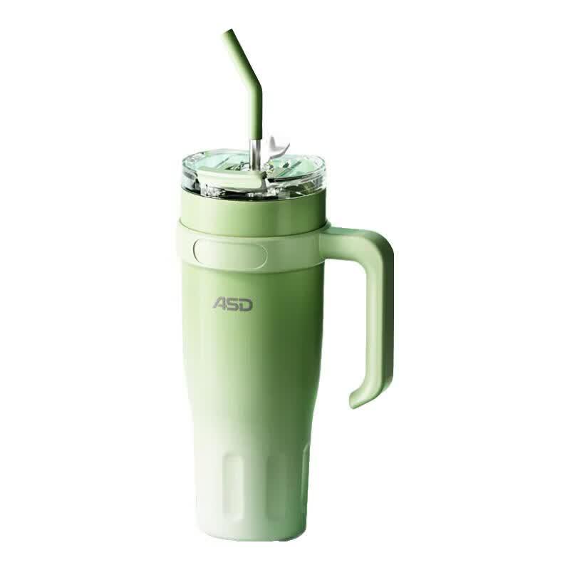 ASD 316L Stainless Steel Insulated Dual-Drink Tumbler with Straw