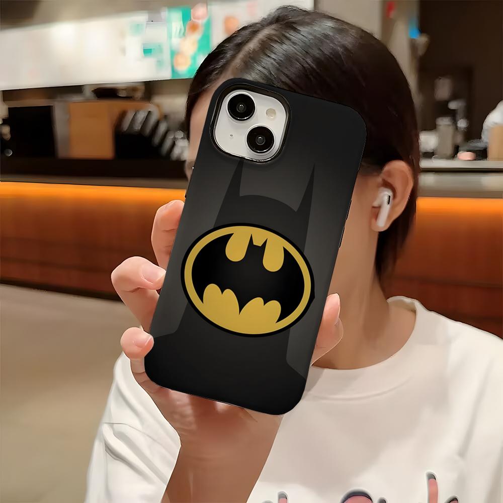 Cool B-Batmans Logo Phone Case For Iphone 16 Pro Max 15 13 14 12 11 14 Pro Max 15 Pro Max Two-in-one Cover