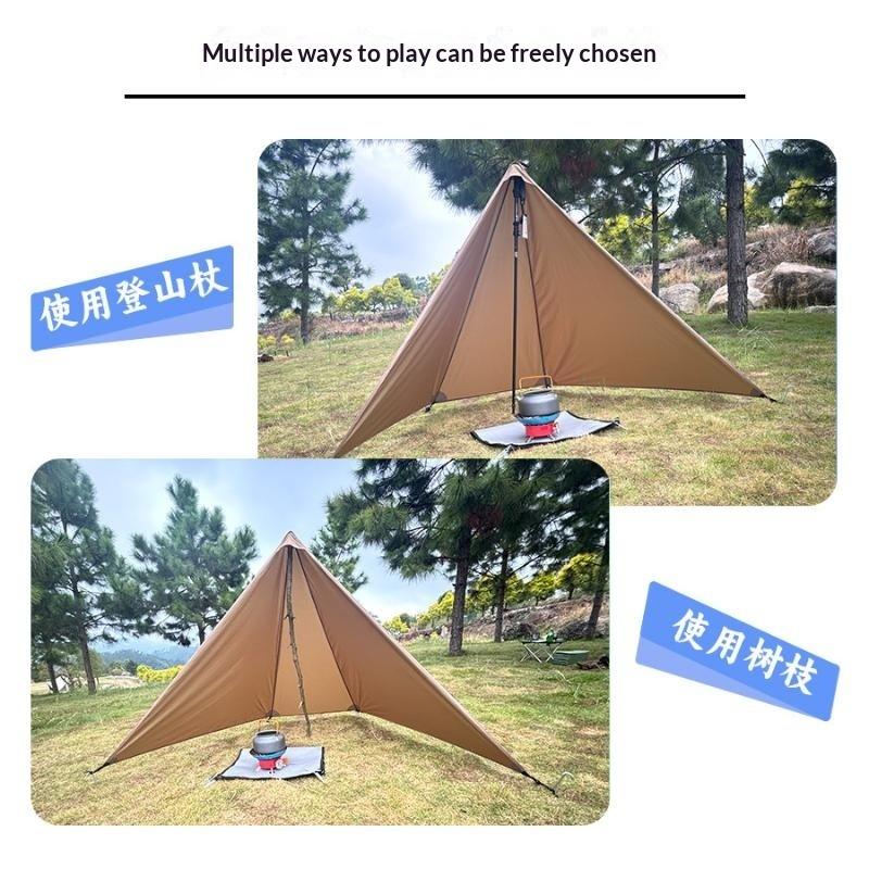 Ultralight Camping Stove Windbreak 20D Nylon Fire Retardant Wind Shield for Outdoor Hunting Cooking Excursions