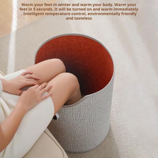 Under Desk Foot Warmer Portable Personal Space Heater Fully Enclosed Heating Quiet Leg Warmer for Winter Office Home Use