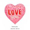 60Inch Love Heart Foil Balloon for Propose Parties Decoration Oversize Balloon Love Balloon for Valentine's Day Wedding Decor
