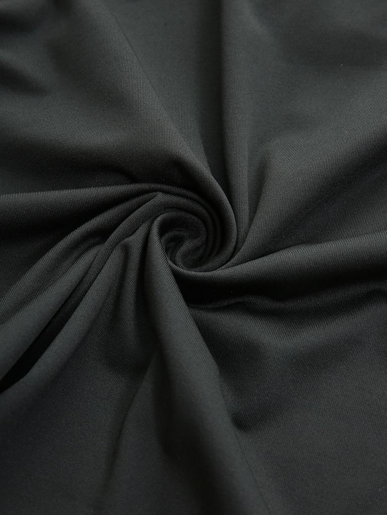 Rosegal Большой размер Топ-майка на бретелях с пряжкой, люверсами, сборками, однотонный, с кружевной отделкой