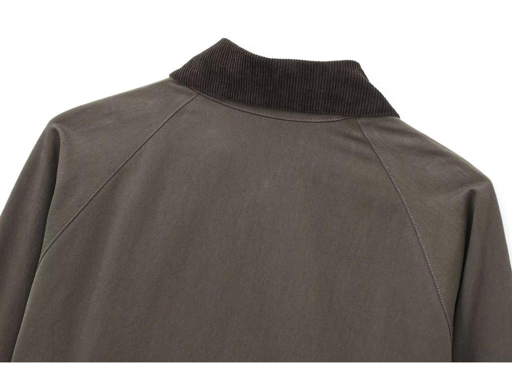 2024 Autumn Women's European & American Style Fashion Waxed Leather Jacket with Corduroy Collar