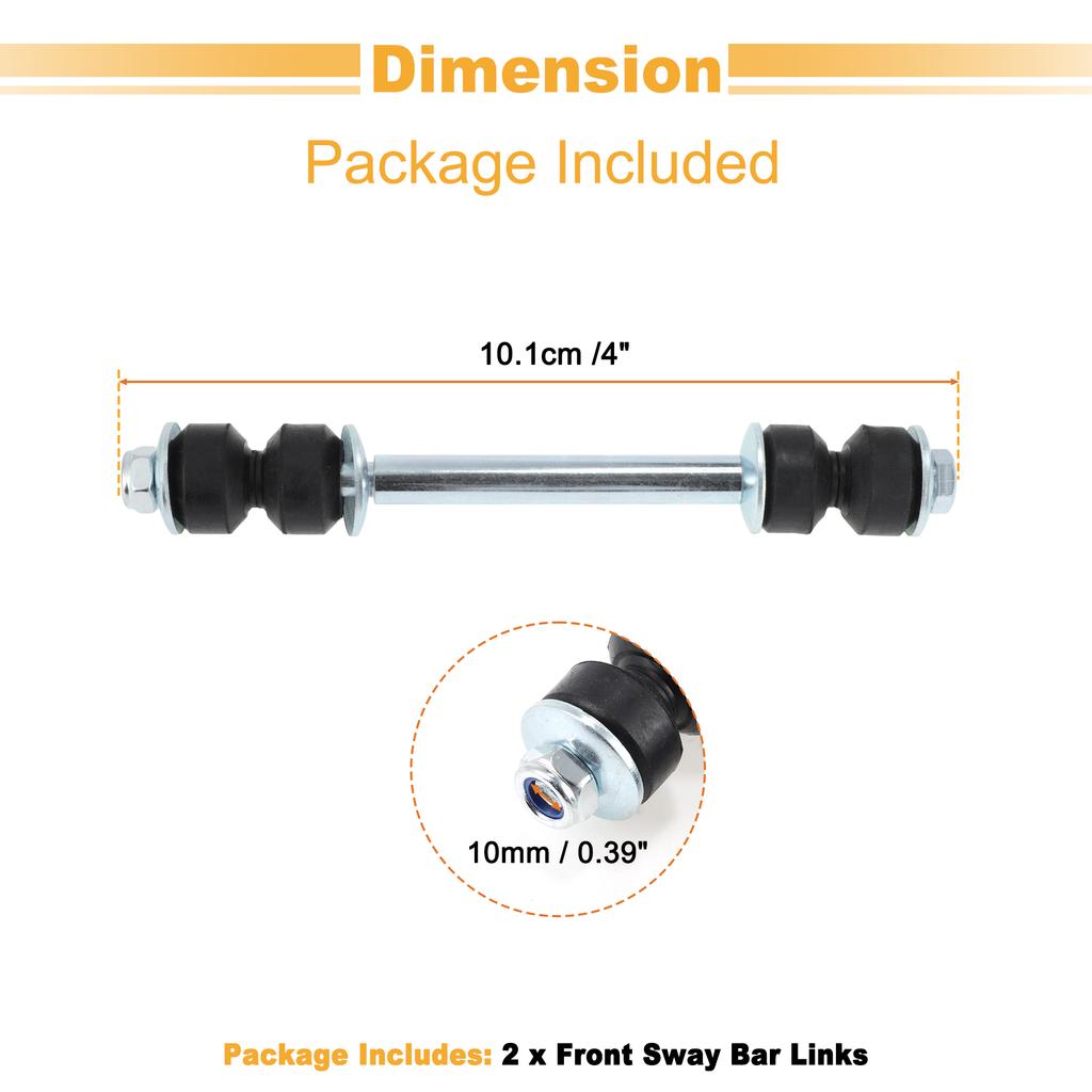 UXCELL Front Sway Bar End Link Stabilizer Kit for Chevrolet SILVERADO 1500 2500 3500 HD