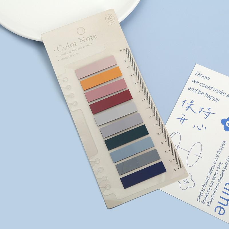 Прозрачная линейка и наклейки-указатели Morandi Marker для студентов