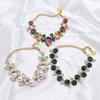 Stainless Steel Pet Necklace Adjustable Dog Collar Luxury Diamond Collar  For Cats
