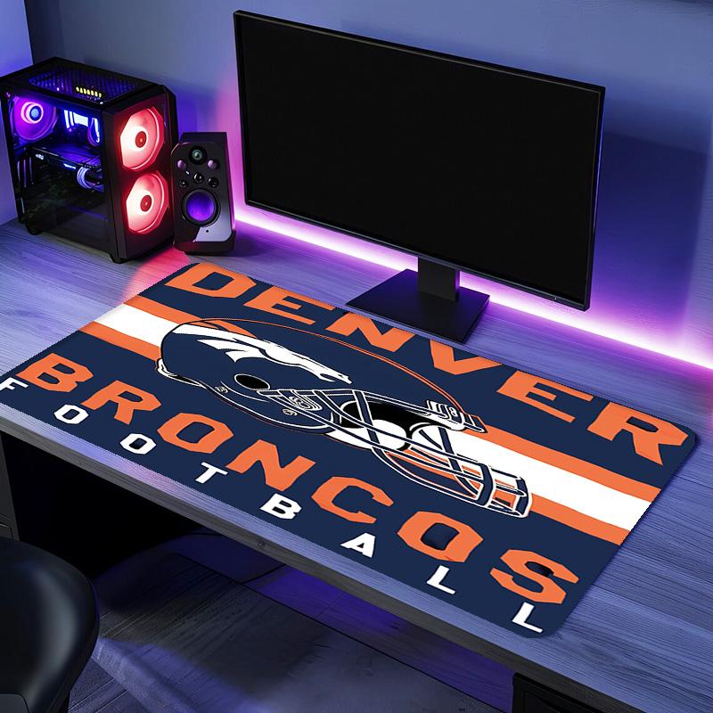 Коврик для мыши LOGO Denver Broncos - Нескользящая резиновая основа, Гладкая поверхность для работы, игр, офиса и дома, Настольный коврик для мыши